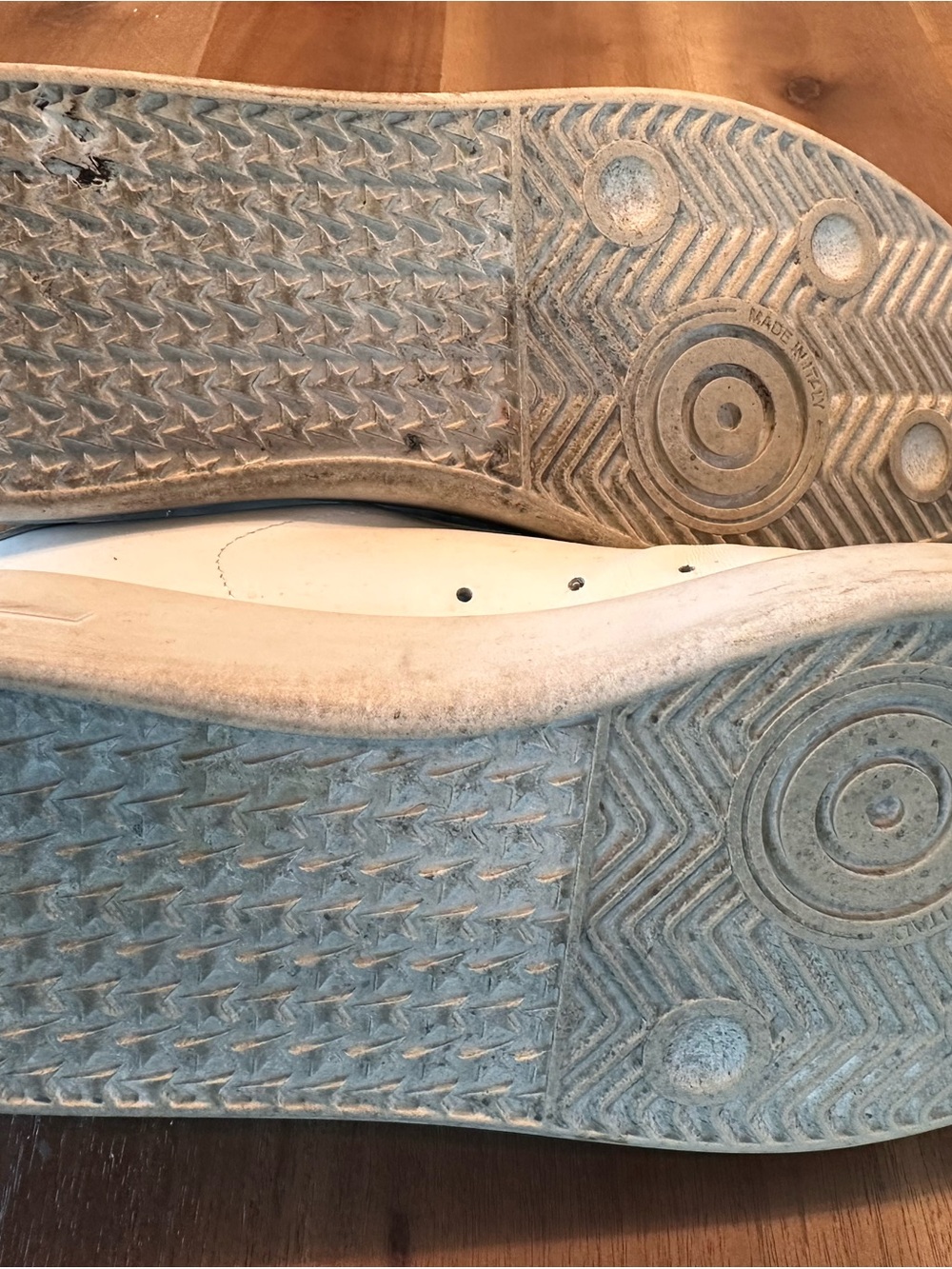 Golden Goose White Leather Low-Top Pure Star Sneakers - Picture 5 of 6
